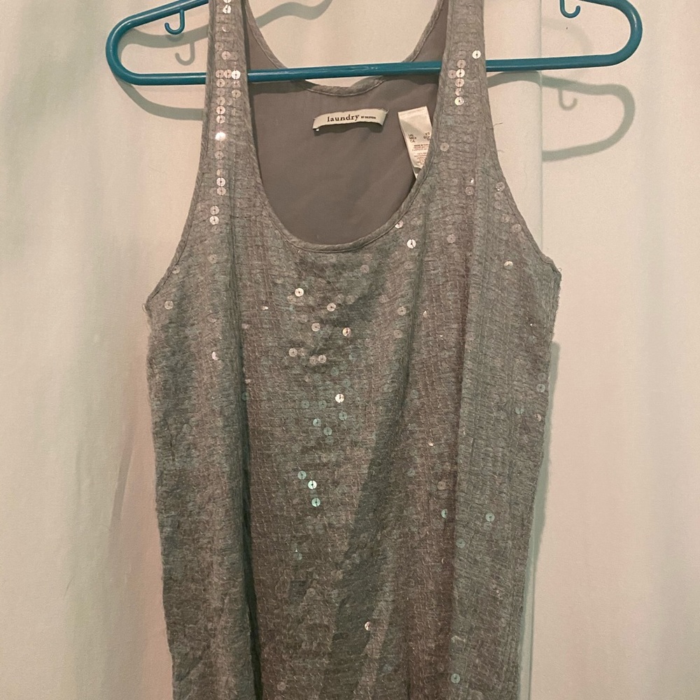 Gray sequin shirt